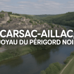 Vue aérienne de Carsac-Aillac, village pittoresque du Périgord