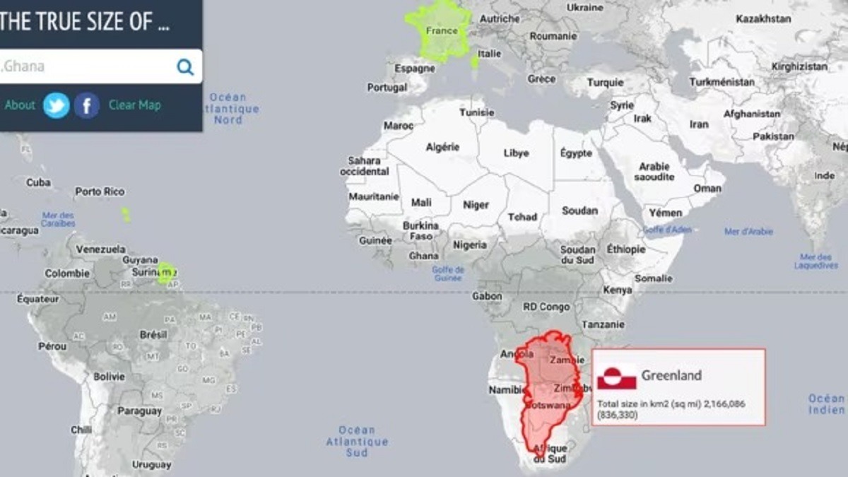 Découvrez la taille réelle des pays grâce à cette carte surprenante