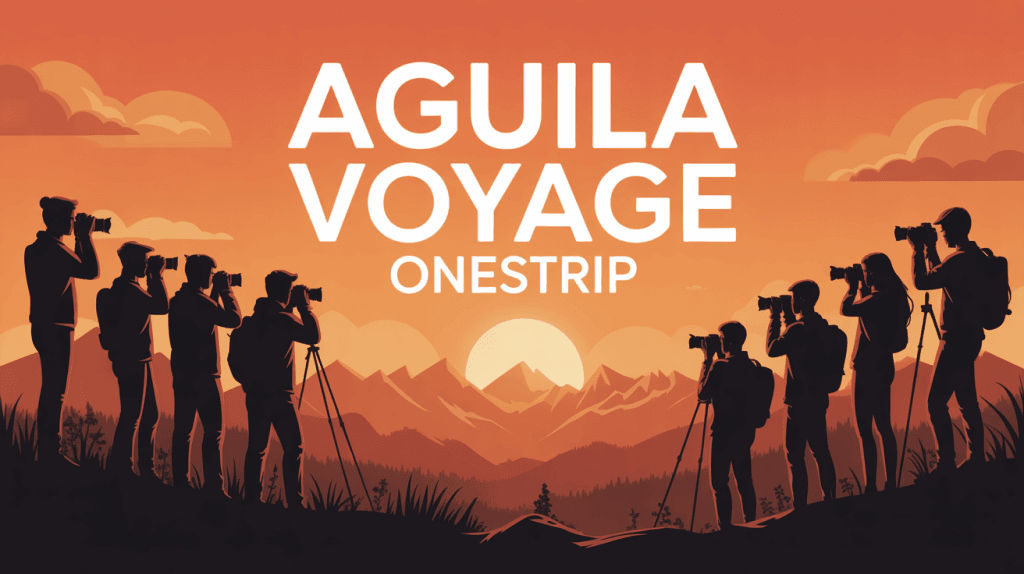 groupe de photographes aguila voyage onestrip silhouette au coucher du soleil
