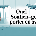 silhouette femme tenue confortable avion soutien gorge aeroport