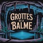 entrée grotte de la balme porche rocheux stalactites lac souterrain