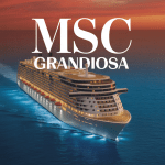 msc grandiosa paquebot majestueux sur mer coucher de soleil