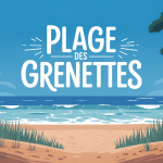 Plage des Grenettes sable fin et pinède en arrière-plan