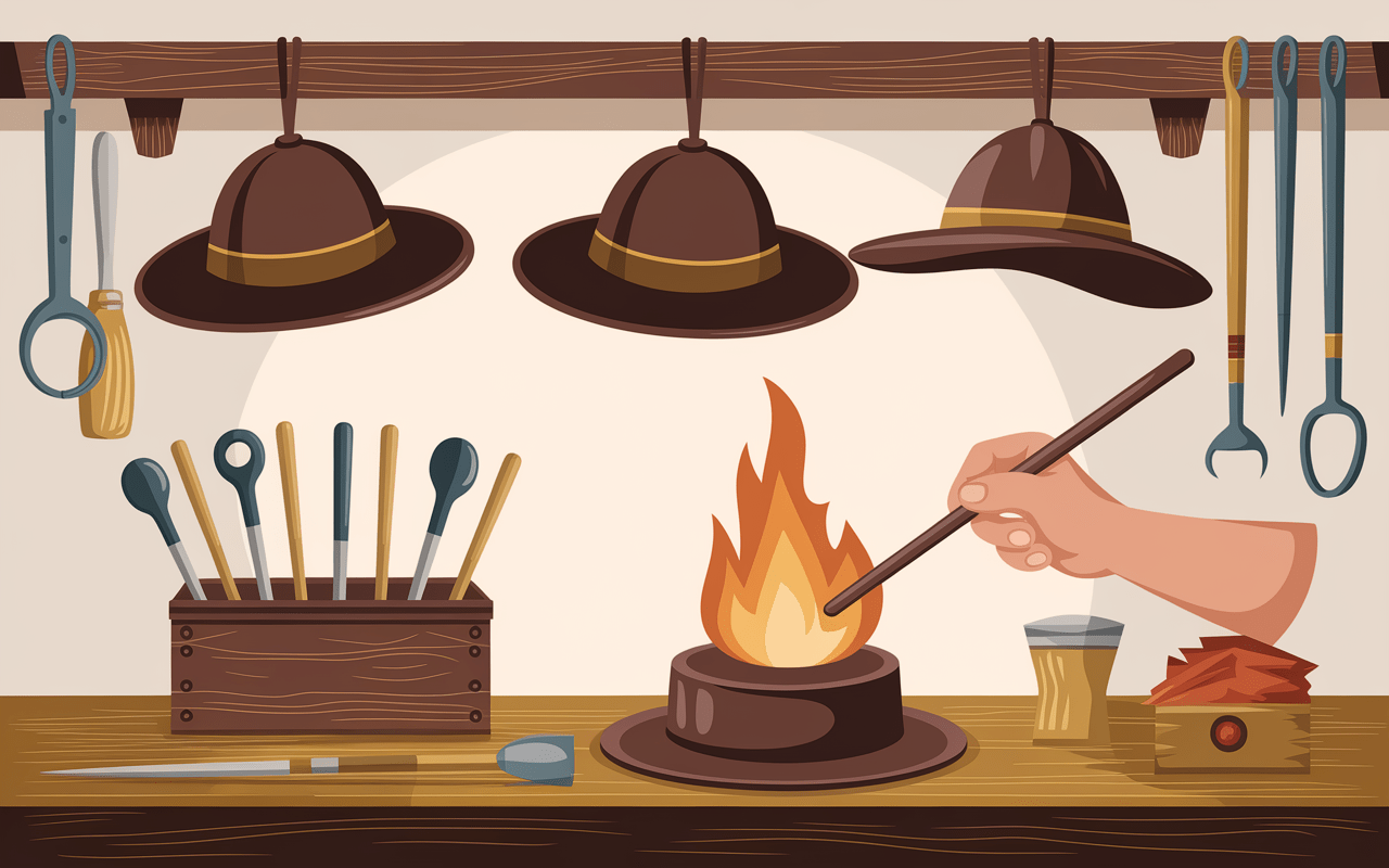 Atelier chapelier à Caussade