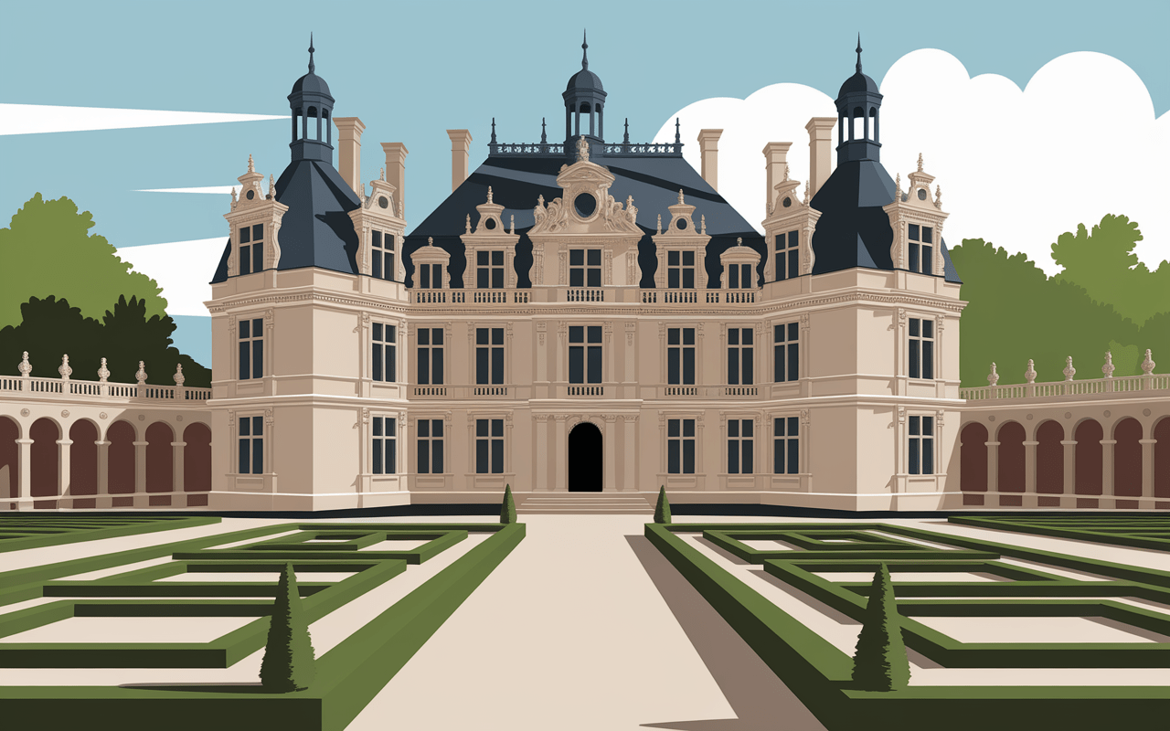 Château Renaissance d'Anet avec jardins