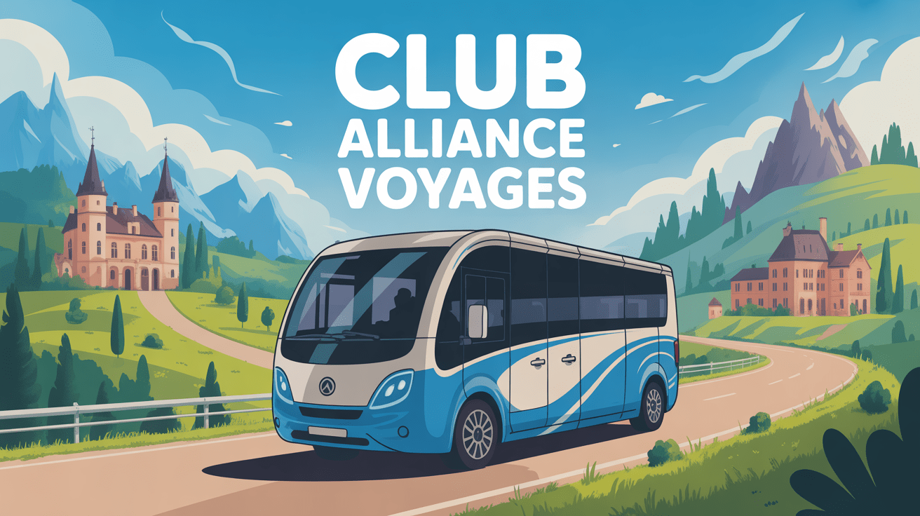 Visuel autocar sur route européenne