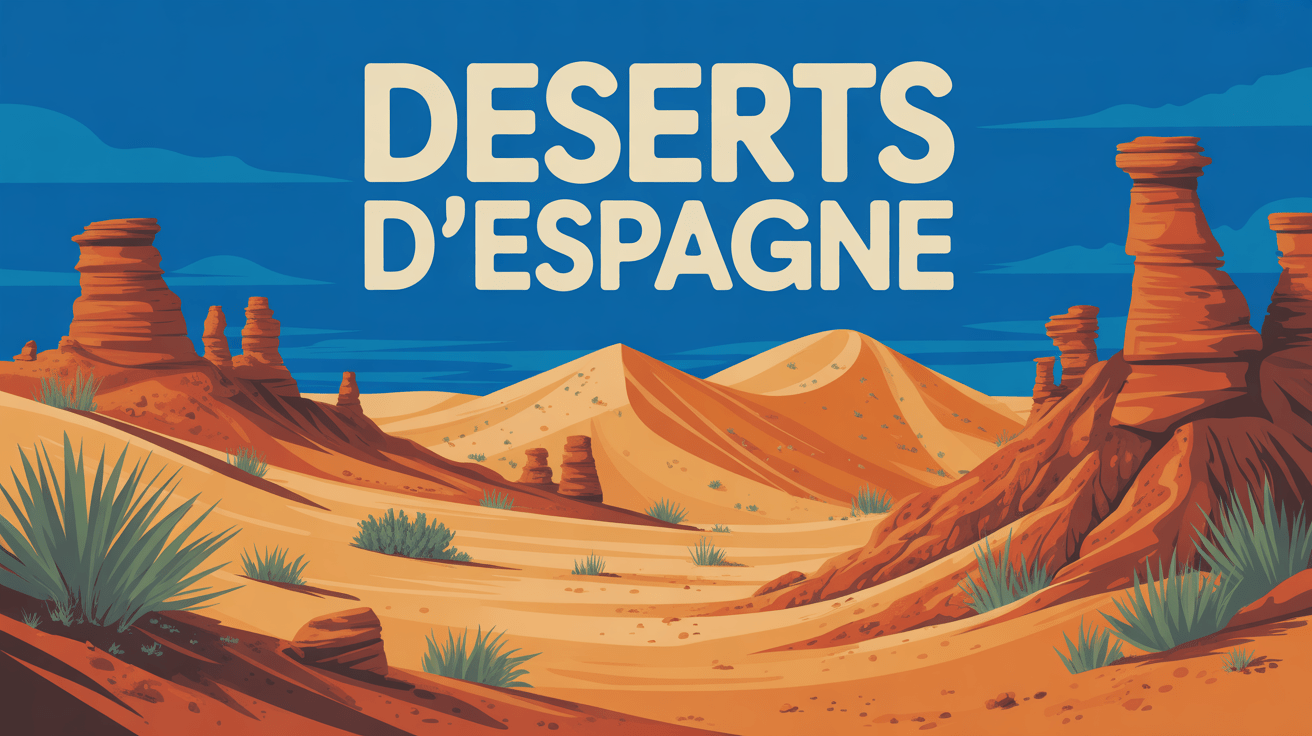 Paysage désertique avec dunes et ciel bleu