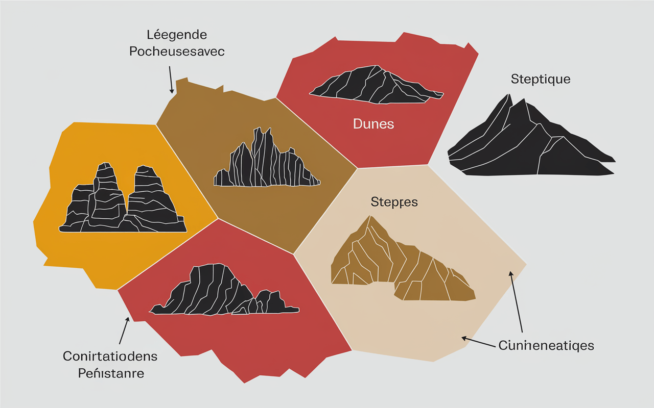 Carte des déserts Espagne