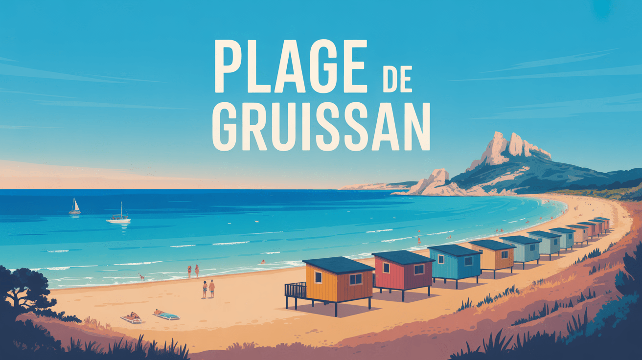 Gruissan plage et chalets pittoresques