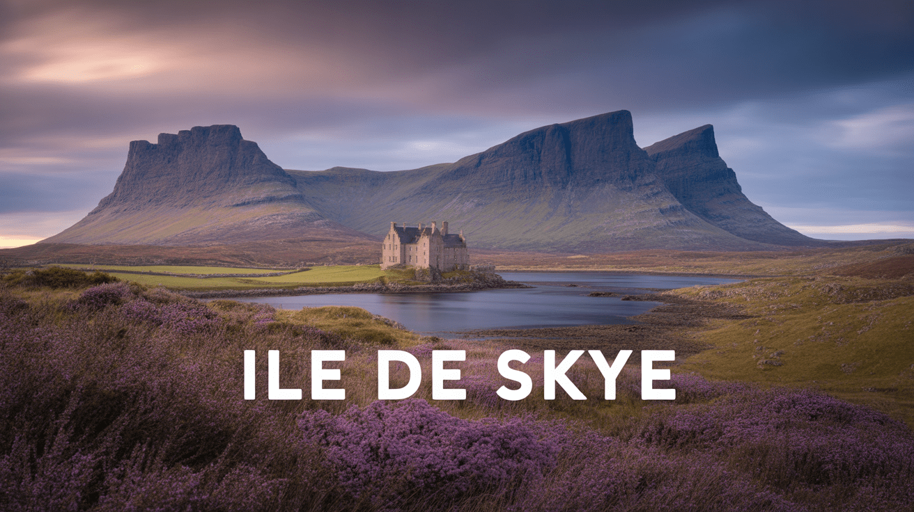 paysage écossais île de Skye formations rocheuses