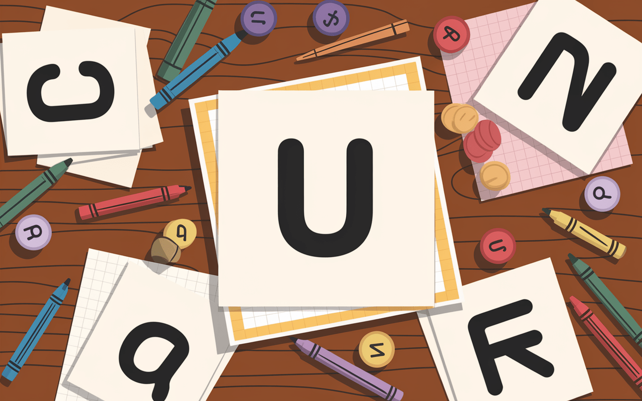 Jeu de société avec la lettre U