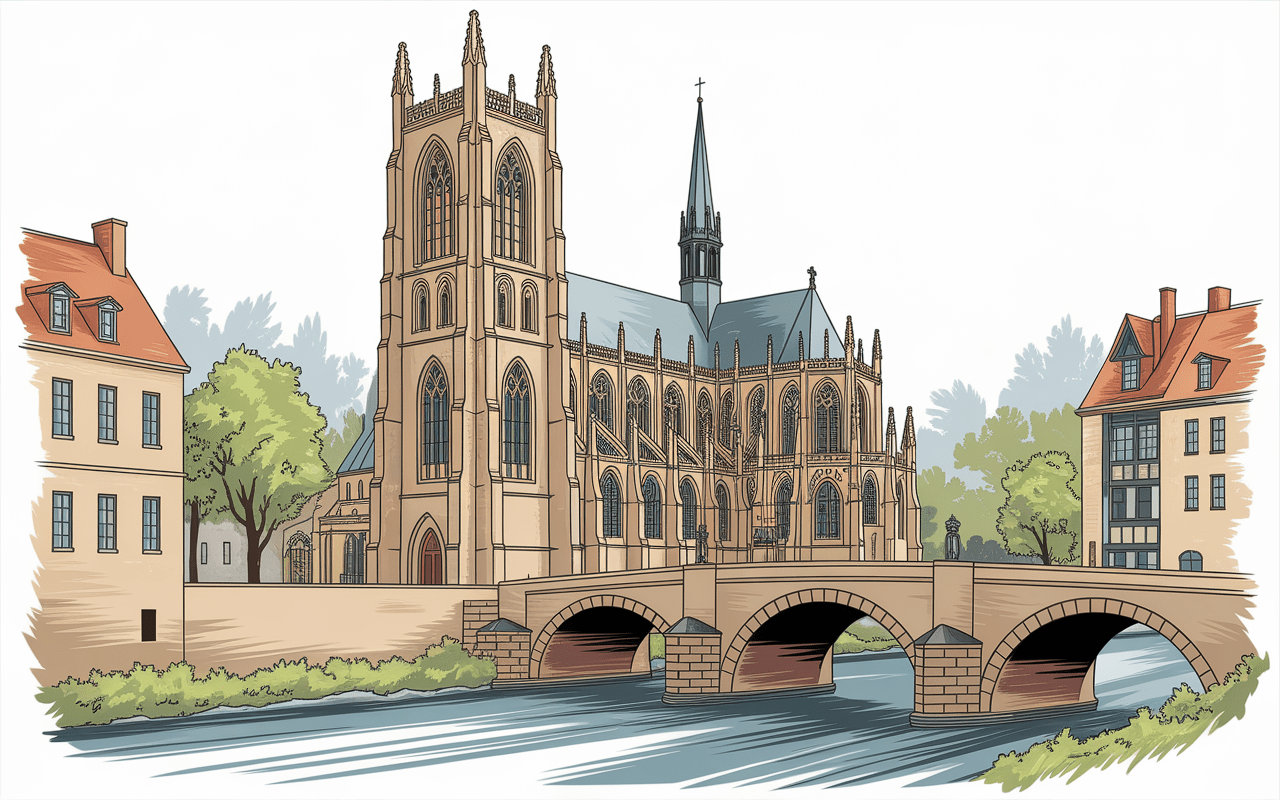 Cathédrale de Lodève et ponts médiévaux