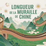 Vue panoramique longueur muraille de Chine