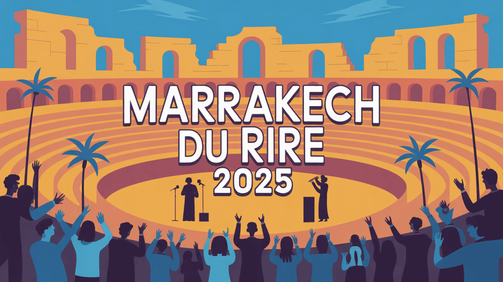 Illustration amphithéâtre Marrakech du rire 2025