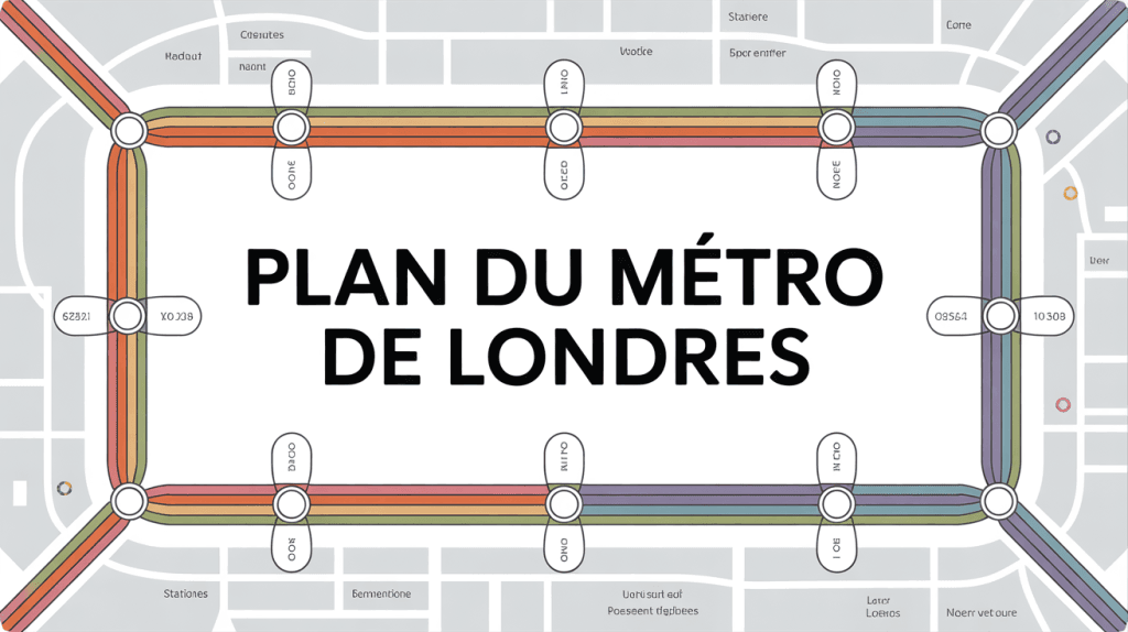 Illustration du plan de métro Londres
