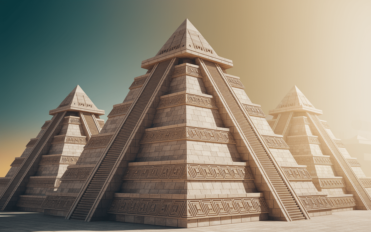 Architecture pyramidale Teotihuacan