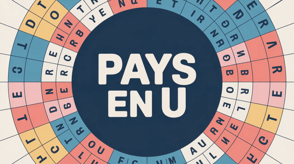 Planisphère avec pays en U