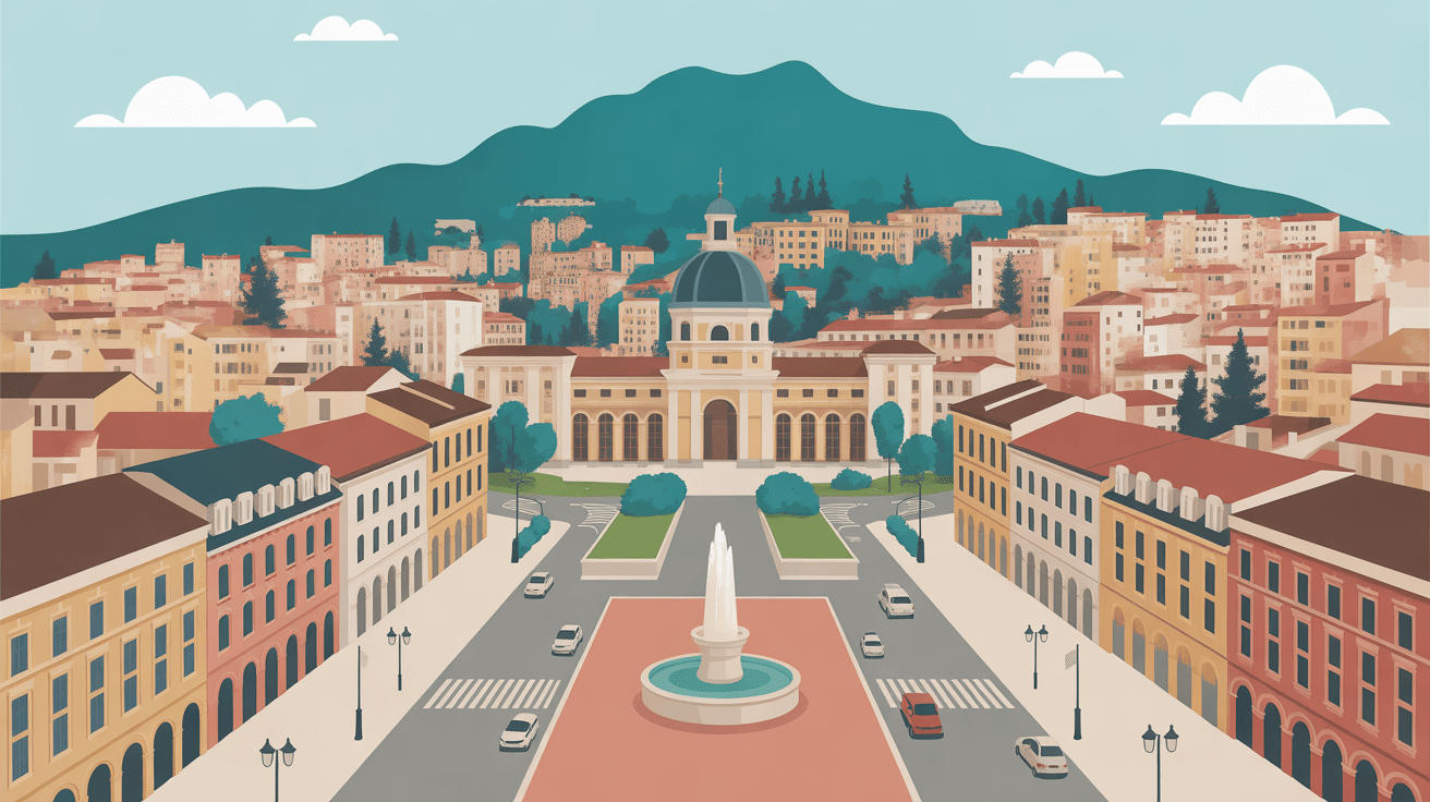 Vue panoramique activités à découvrir à Tirana