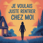 je voulais juste rentrer chez moi silhouette maison lumineuse
