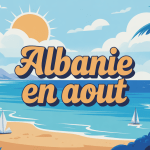 partir en albanie en aout illustration plage soleil