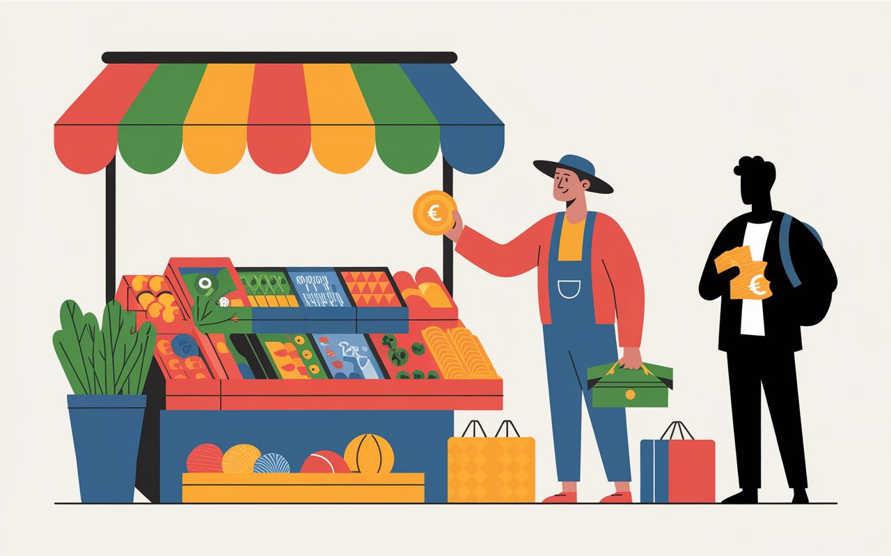 peut on payer en euros en albanie scene marché