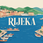 vue panoramique port ville Rijeka Adriatique