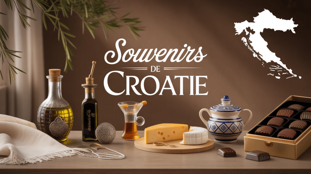 que ramener de Croatie ensemble de souvenirs typiques