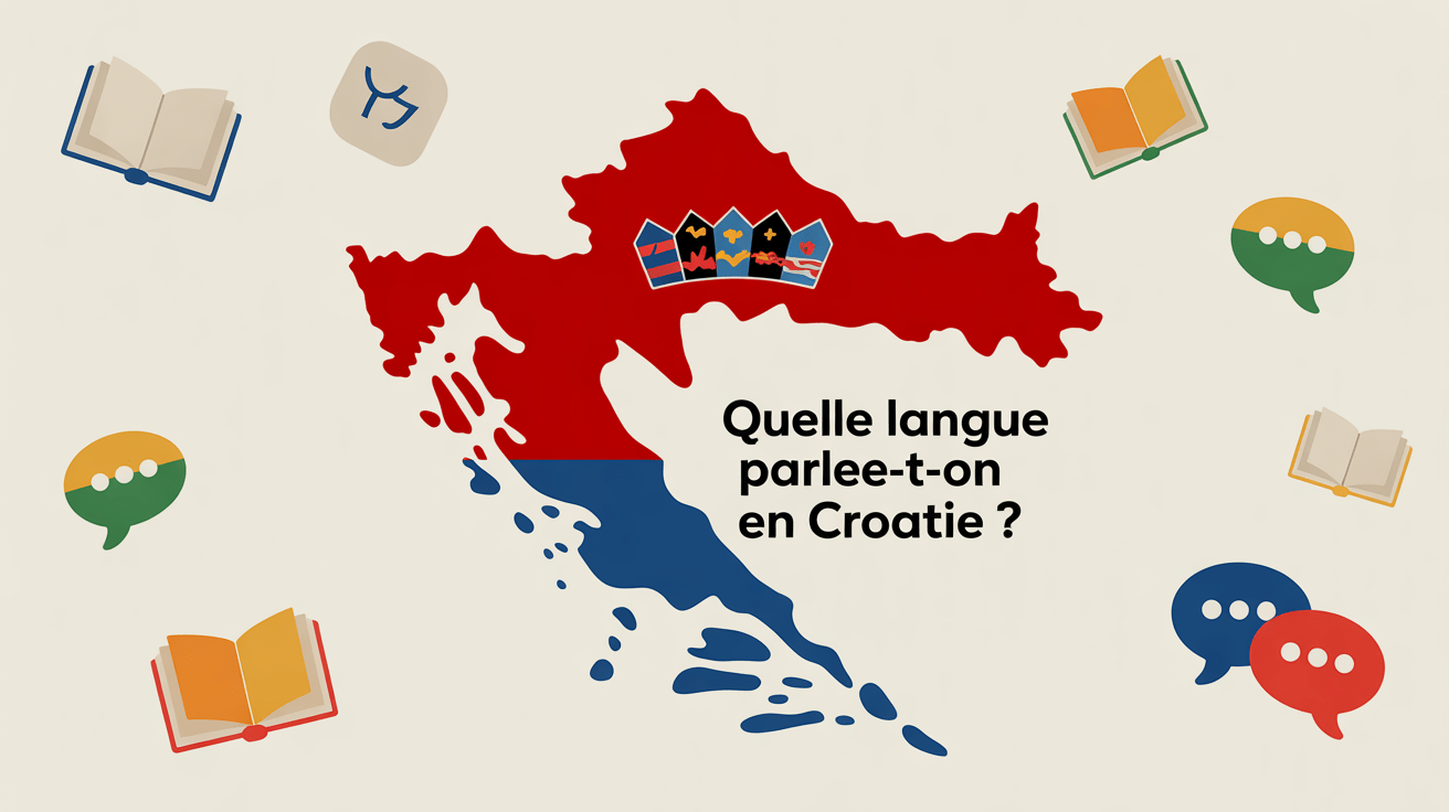 carte Croatie et alphabet, quel langue parle les croates