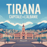 quelle est la capitale de l'albanie image panoramique tirana