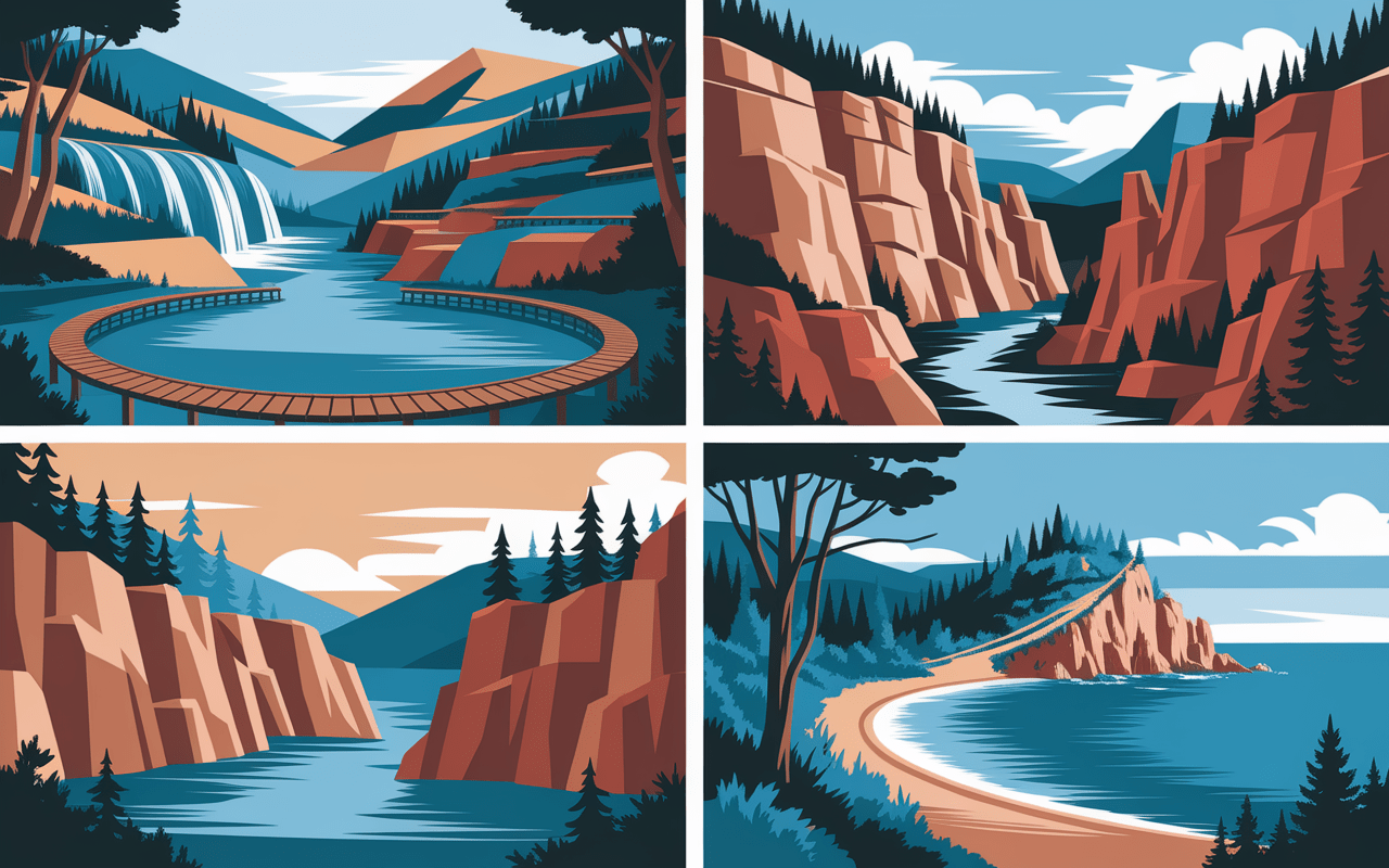 Paysages randonnee Croatie lacs cascades iles canyon