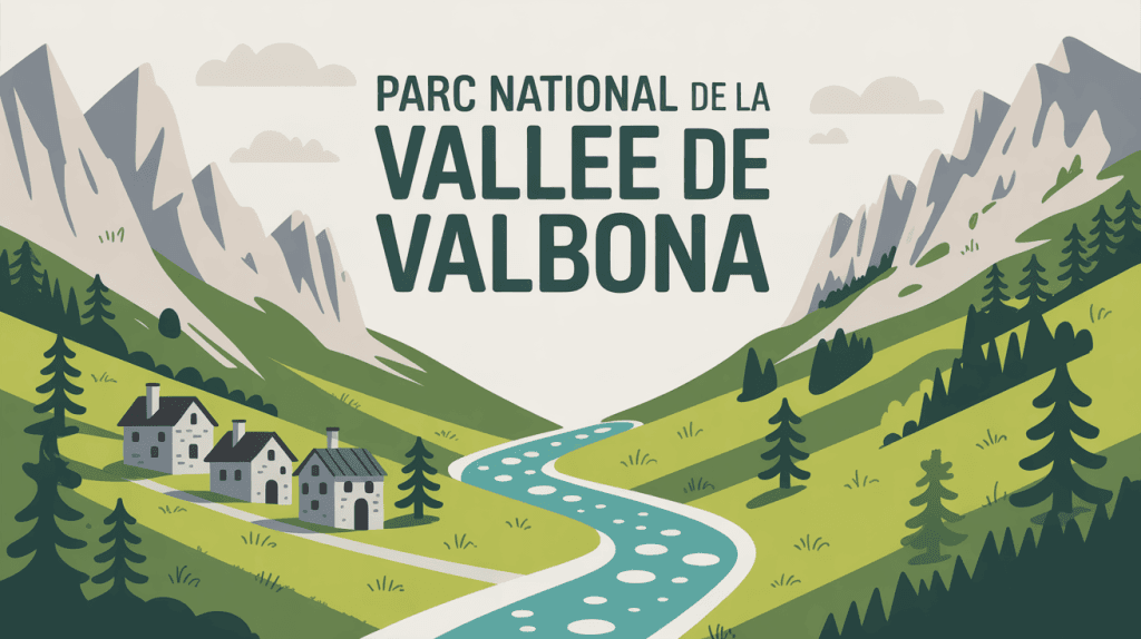 Vue stylisée parc national Valbona Valley Albania