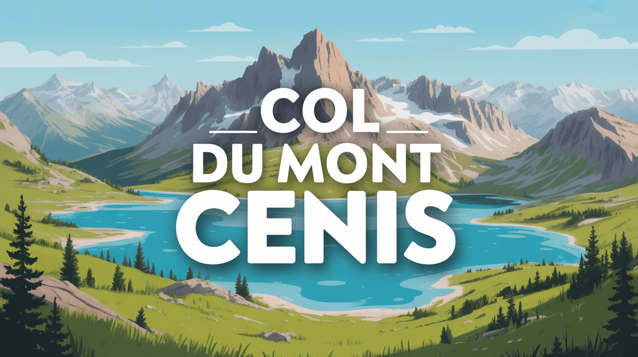 Panorama col du Mont Cenis lac sommets alpins