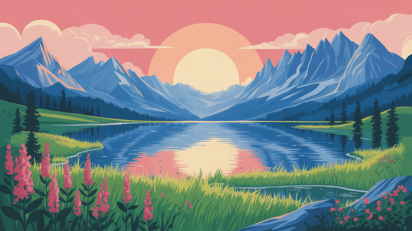 Paysage col du Mont Cenis lac montagnes