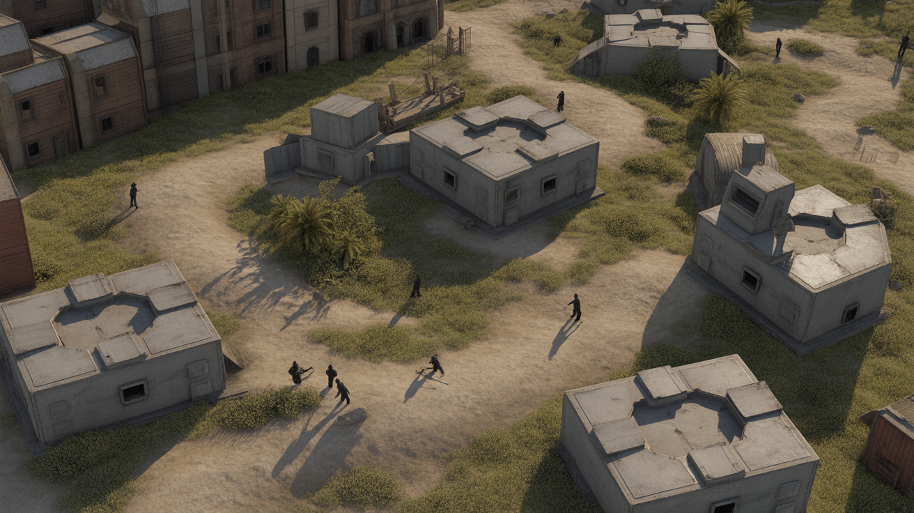 spot air egypt complexe urbain vue aérienne