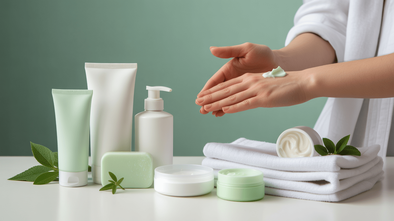 Produits soins irquis sur peau