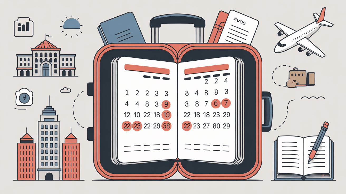 valise agenda jours fériés espagne organisation voyage