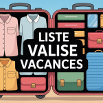 valise organisée illustration liste valise vacances