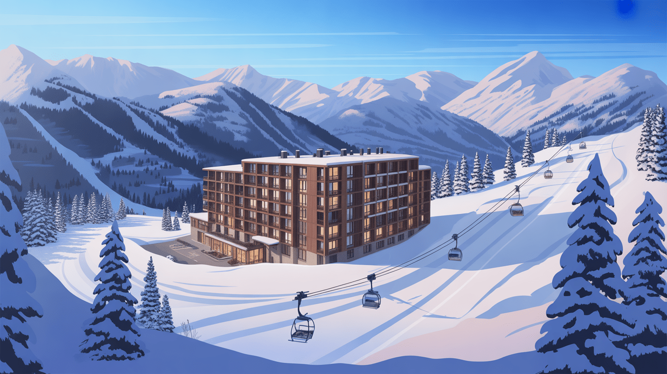 Long Trail House Stratton emplacement entre ski et randonnée