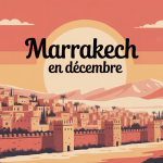 vue de marrakech en decembre murs ocre soleil hiver