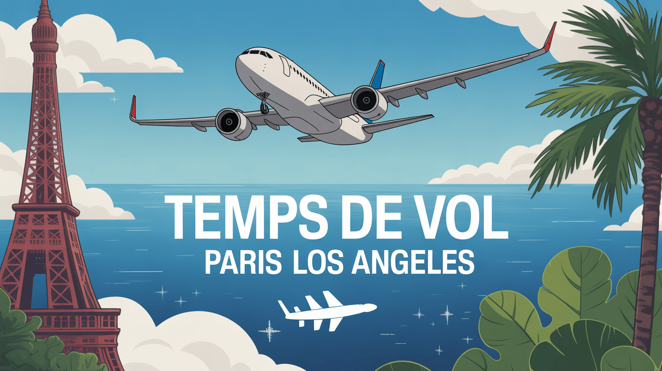 avion survolant l'atlantique paris los angeles temps de vol