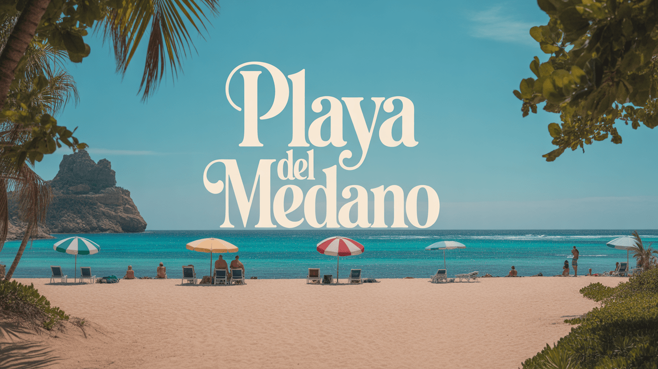 Panorama playa del médano sable doré eau turquoise