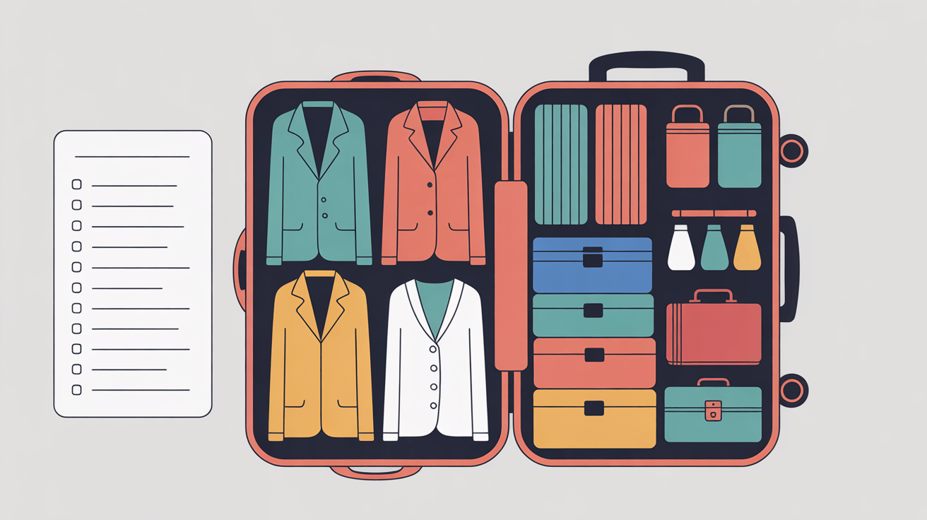 checklist valise catégorie liste valise vacances