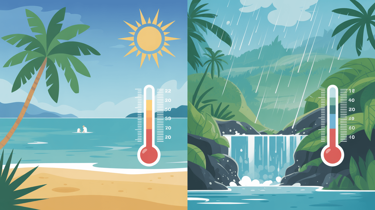 Quand partir en Martinique météo contrastée sèche pluie