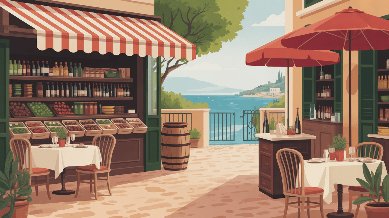 commerces et terrasses rue de la loge montpellier