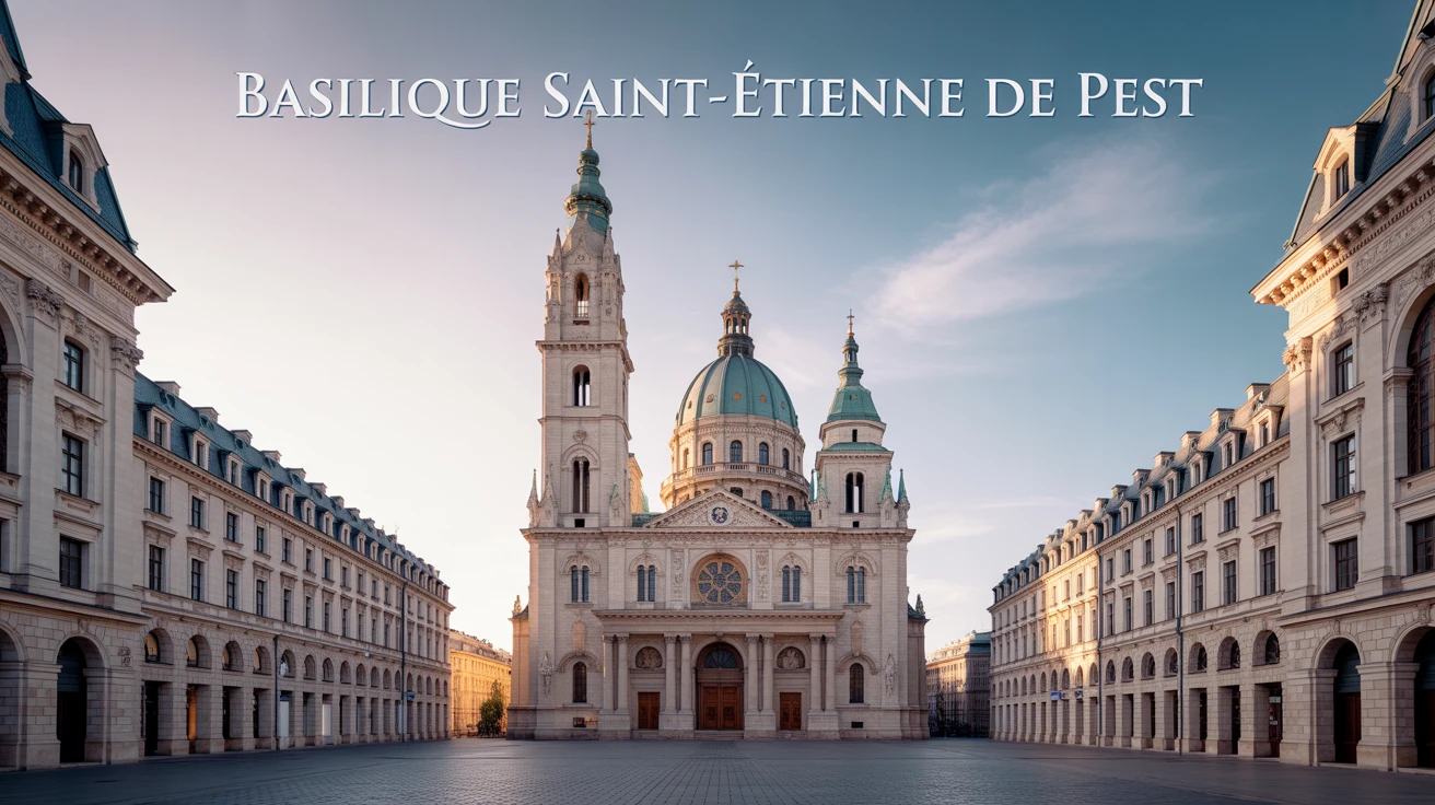 Illustration vectorielle de la Basilique Saint-Étienne de Pest