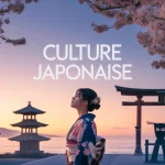 japon culture silhouette kimono cerisiers symboles