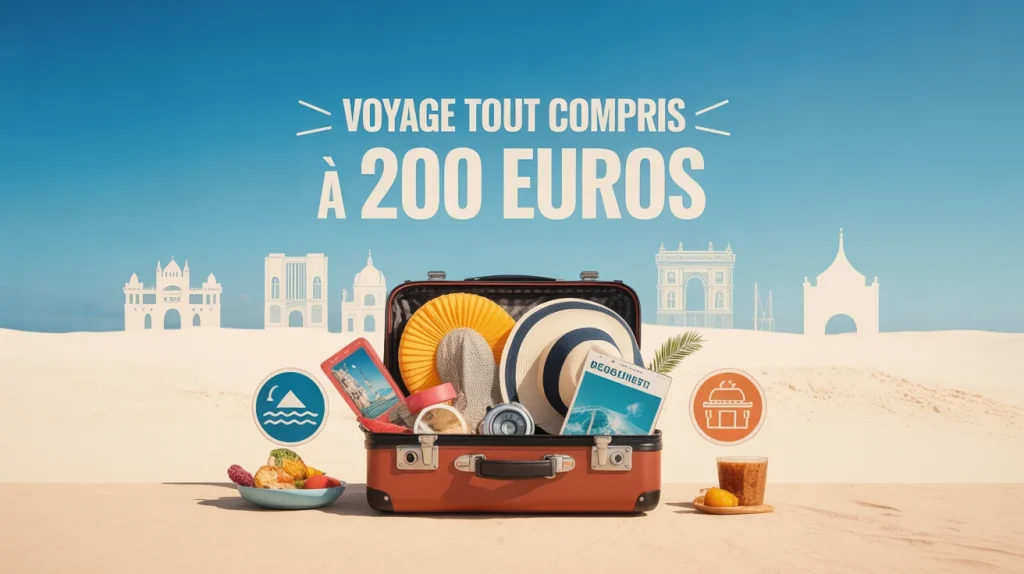 voyage 200 euros tout compris valise vacances