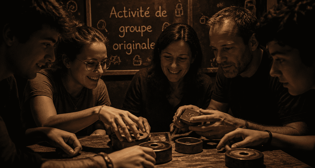 activité de groupe originale escape game sensoriel