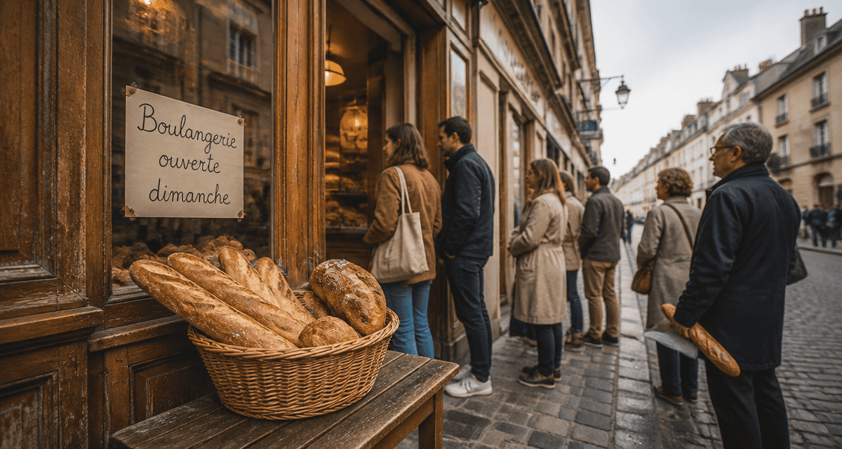 Boulangeries ouvertes dimanche devanture authentique