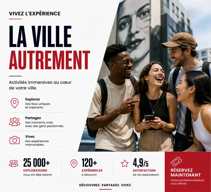 Groupe d'amis profitant d'une sortie originale et ludique